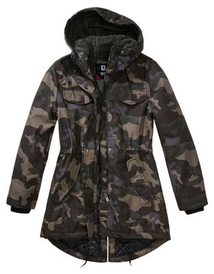 Marsh Lake Teddy Parka Darkcamo - Ladies