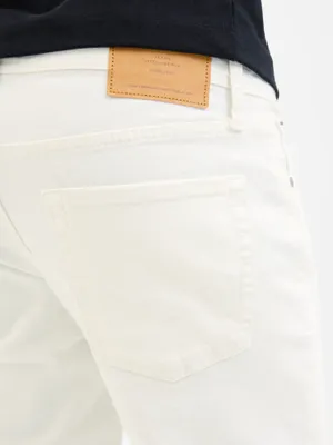 Vita slim fit jeans herr - GLENN