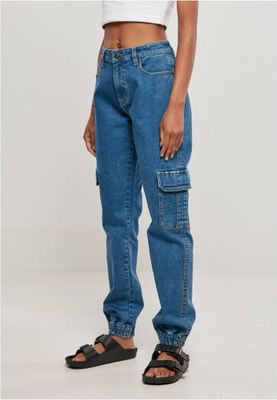 Ladies Organic Stretch Denim Cargo Pants