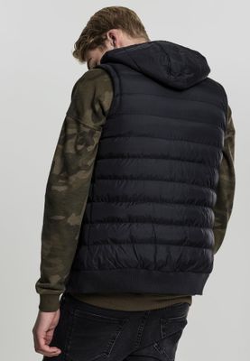 Padded vest with hood