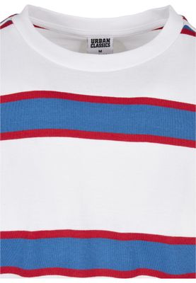 Men's long-sleeved wide-striped oversize sweater