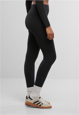 Sportleggings för damer med bred midja och slimmad passform