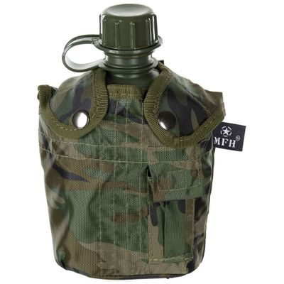 US field bottle with camo case