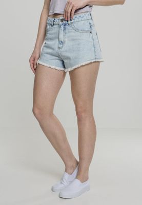 Jeans shorts with high waist