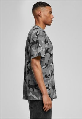 Oversized T-shirt in dark camouflage for men