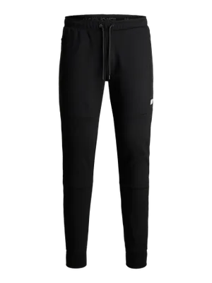 Svarta slim fit joggingbyxor J&J