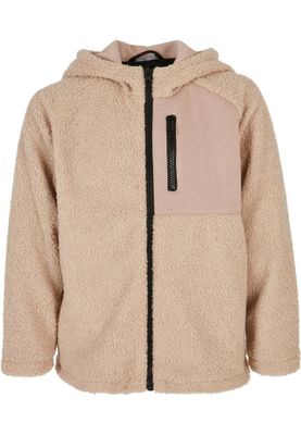 Boys Hooded Sherpa Zip