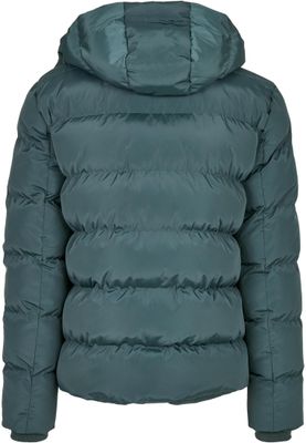 Logotyp bröst Hooded Puffer Jacket för herr – bottlegreen