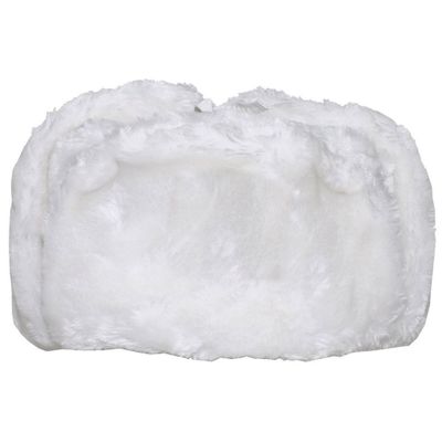 White fur hat ushanka