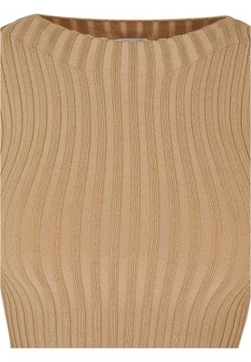 Tröja för dam med öppen ryggdesign– unionbeige