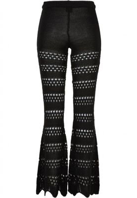 Crocheted flared leggings
