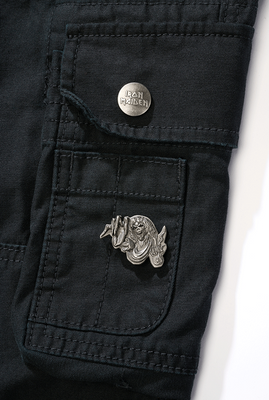 Tryck på framsidan, Iron Maiden motiv Iron Maiden Cargo Pants för herr – svart