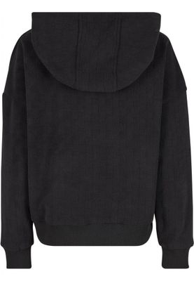 Ladies Jacquard Velvet Oversized Zip Hoody