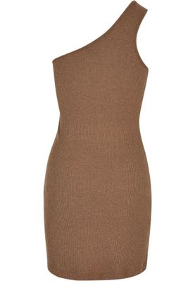 Ladies Rib One Shoulder Dress