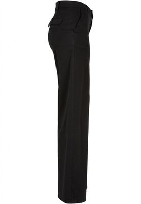 Ladies High Waist Wide Leg Chino Pants
