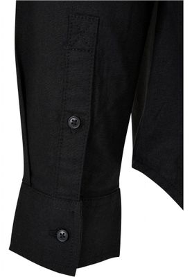 Cotton Linen Stand Up Collar Shir