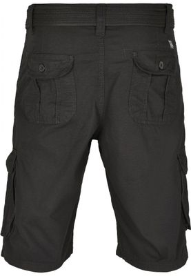 Cargo shorts with belt and ripstop