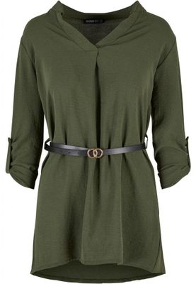 Women's long muslin shirt