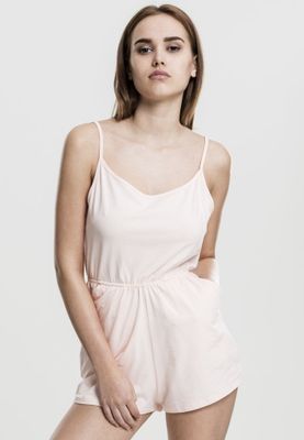 Jumpsuit with narrow shoulder straps