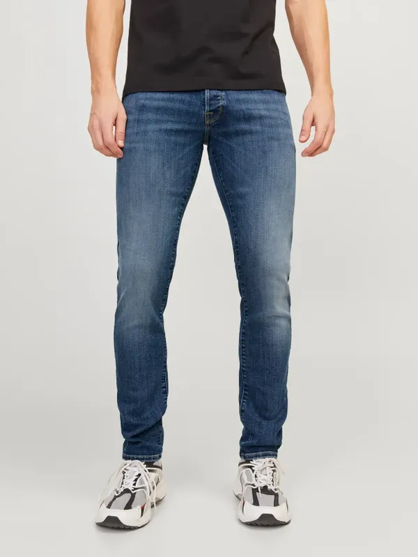 Slim fit jeans GLENN fox för herr – blue denim