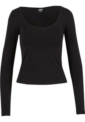 Ladies Wide Neck Longsleeve