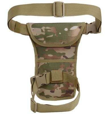 Leg bag with MOLLE system camo