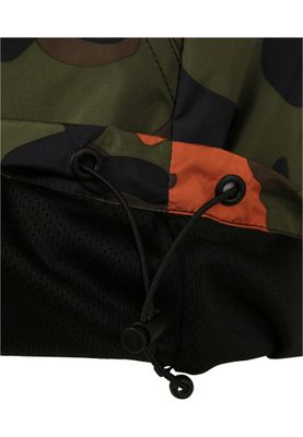 Camo Pull Over Windbreaker
