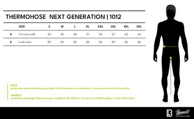 Thermobyxor för herr – svart