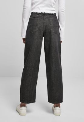 Wide jeans with a high waist lady