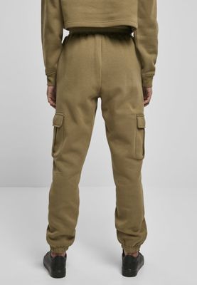 Soft trousers with high waist and leg pocket lady