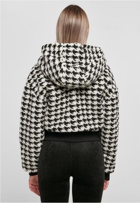 Ladies Short Oversized AOP Sherpa Jacket
