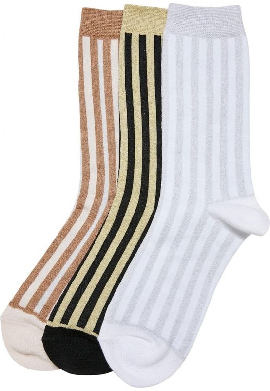 Metallisk effekt Stripe Socks 3-pack
