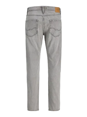 Avslappnade Jeans Herr – CHRIS Grå Denim hög midja