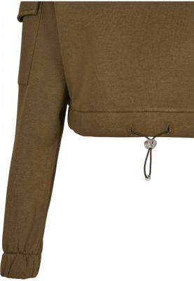 Short sweatshirt with arm pockets ladies