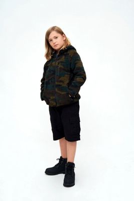 Teddy jacket woodland camo - Child