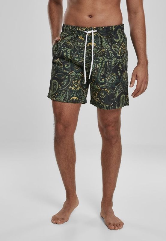 Paisley swim shorts