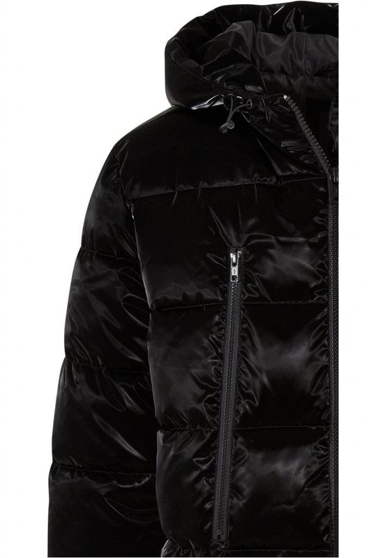 Glansig pufferjacka herr shark skin