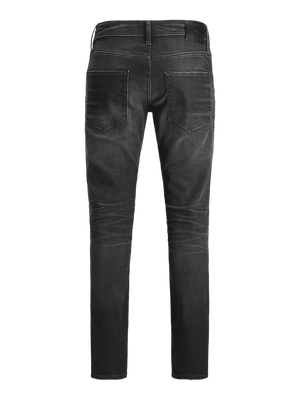 Mørkegrå straight slim fit jeans til mænd Tim