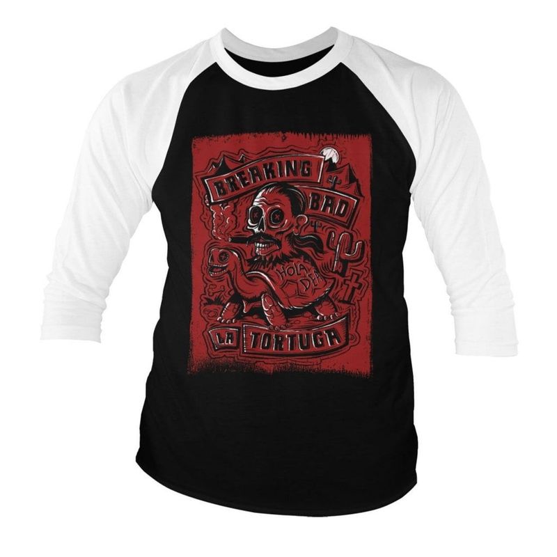 La Tortuga - Hola Death Baseball 3/4 Sleeve Tee