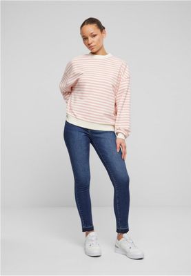 Stribet oversize sømandsskjorte - damer
