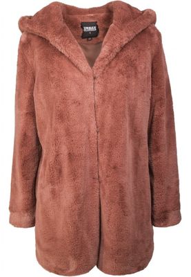 Fur coat dark pink kids