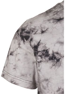 Svart och vit t-shirt i batikmönster
