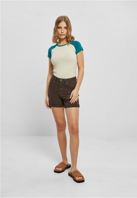 Colored Stretch Jeans Shorts Women