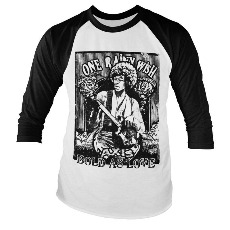Jimi Hendrix - Bold As Love Baseball 3/4 Longsleeve