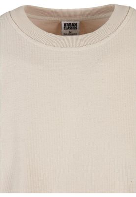 Ribbstickad t-shirt i kraftig frotté herr