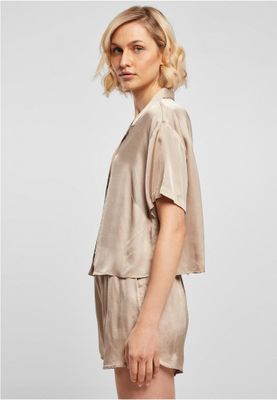 Ladies Viscose Satin Resort Shirt