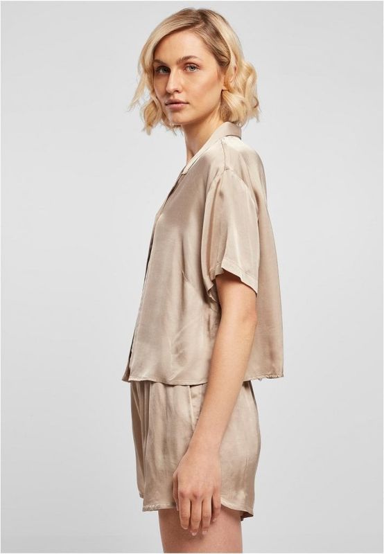 Ladies Viscose Satin Resort Shirt