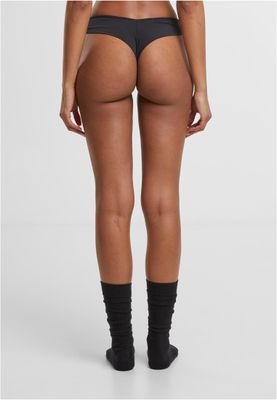 Stringtrosor för dam – svart+svart