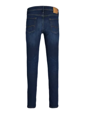 Mörkblå skinny fit jeans med stretch - LIAM