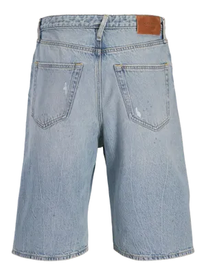 Coola jeansshorts i ekologisk bomull med revor